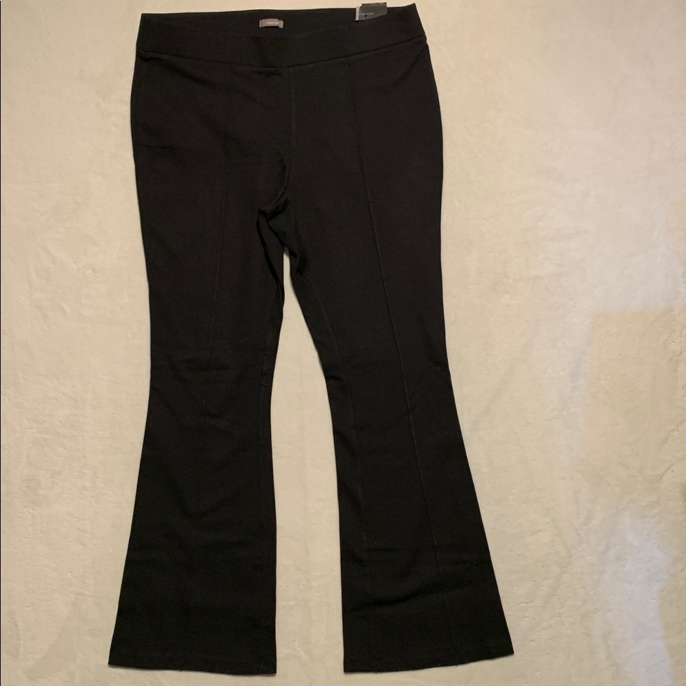 Maurices Pull On High Rise Flare black pants 14W new